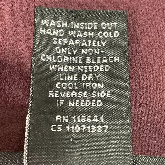 LANE BRYANT Burnout Velvet Sheer Short Raglan Sleeve Top Burgundy Women 18/20 - Picture 8 of 8